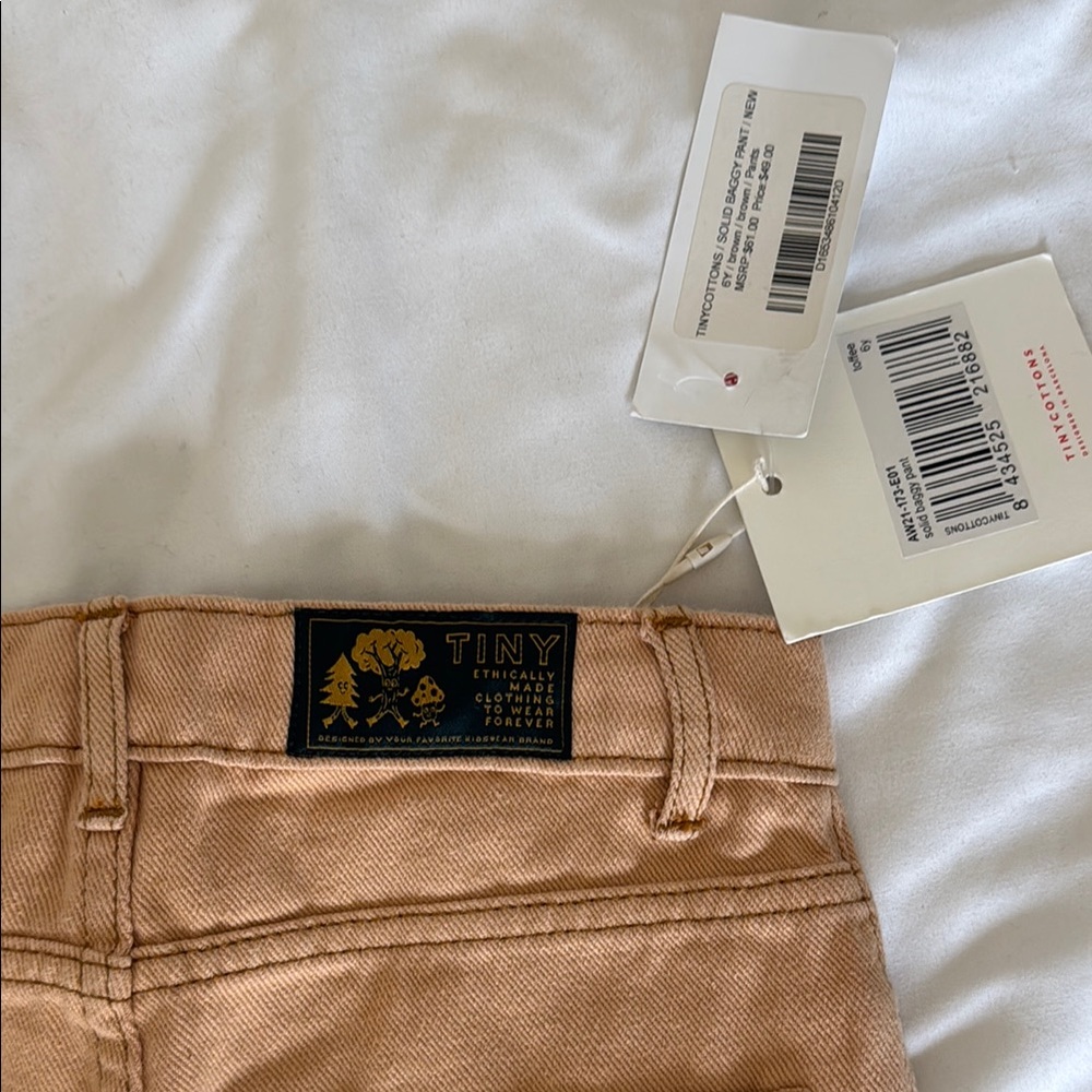 TINYCOTTONS Solid Baggy Pant - Picture 4 of 4